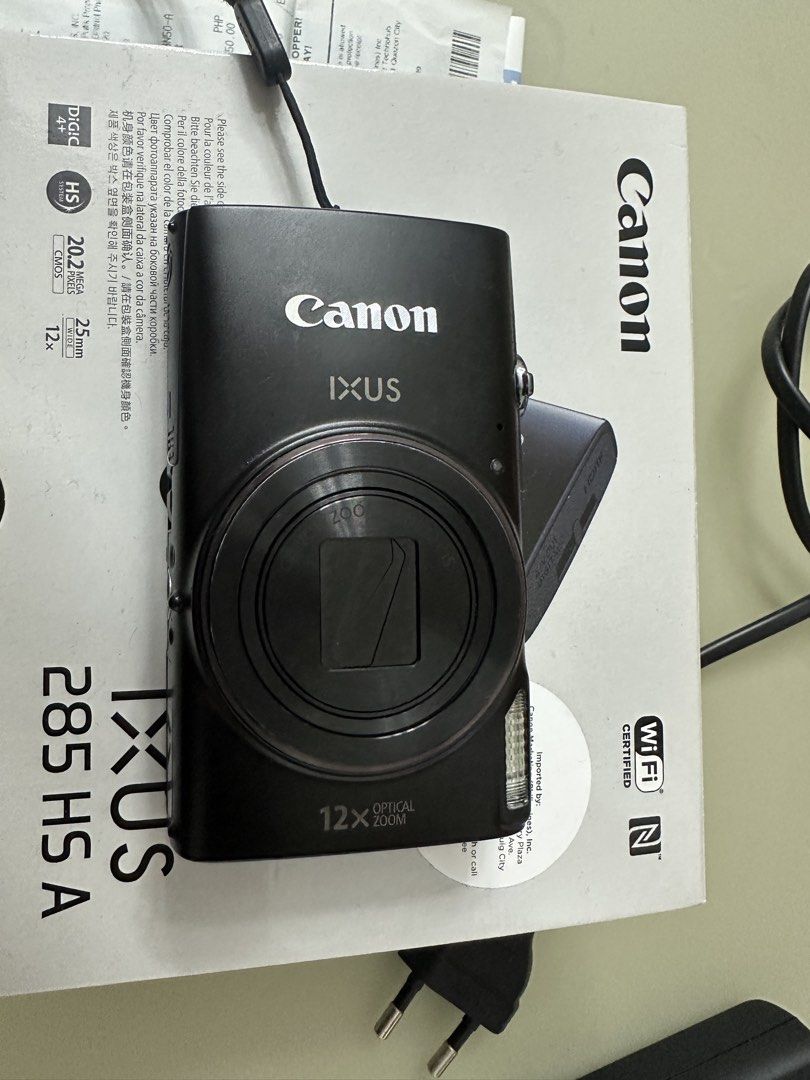 Canon IXUS 285 HS A Digital Camera (Category: Cameras) located in Quezon City. Submitted by lovedbyssy (Listing ID 1458631350, Image 2). Description: - Canon IXUS 285 HS Digital Camera - 20.2 Megapixels resolution - 12x Optical Zoom - Full HD Video Recording - Built-in Wi-Fi for easy sharing - Comes with charger and original box - Ideal for everyday photos and travel Slightly negotiable, open for meet up.