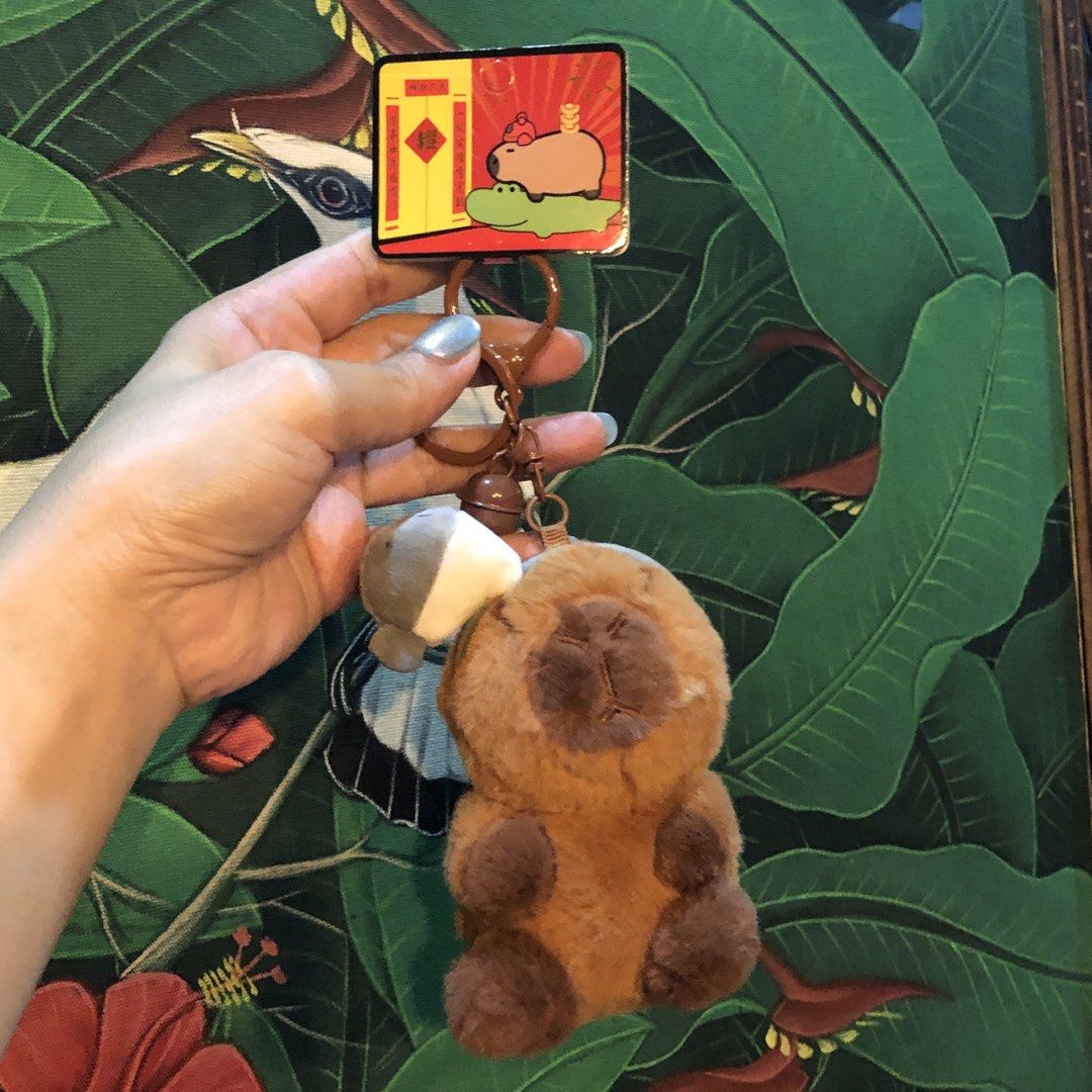 CAPYBARA BAG CHARM (Category: Tote Bags) located in Quezon City. Submitted by kitsune.treasures (Listing ID 1458616759, Image 1). Description: *First to pay policy! *1 day reservation only. Failure to pay on time, auto cancel. 📍Quezon City * MOD: J&T | Lalamove * MOP: GCASH | BPI 📦ON HAND AND READY TO SHIP! CONDITION: WHAT YOU SEE IS WHAT YOU GET. Dimensions: Kindly check the photos for the actual measurements. Please check all the photos for t