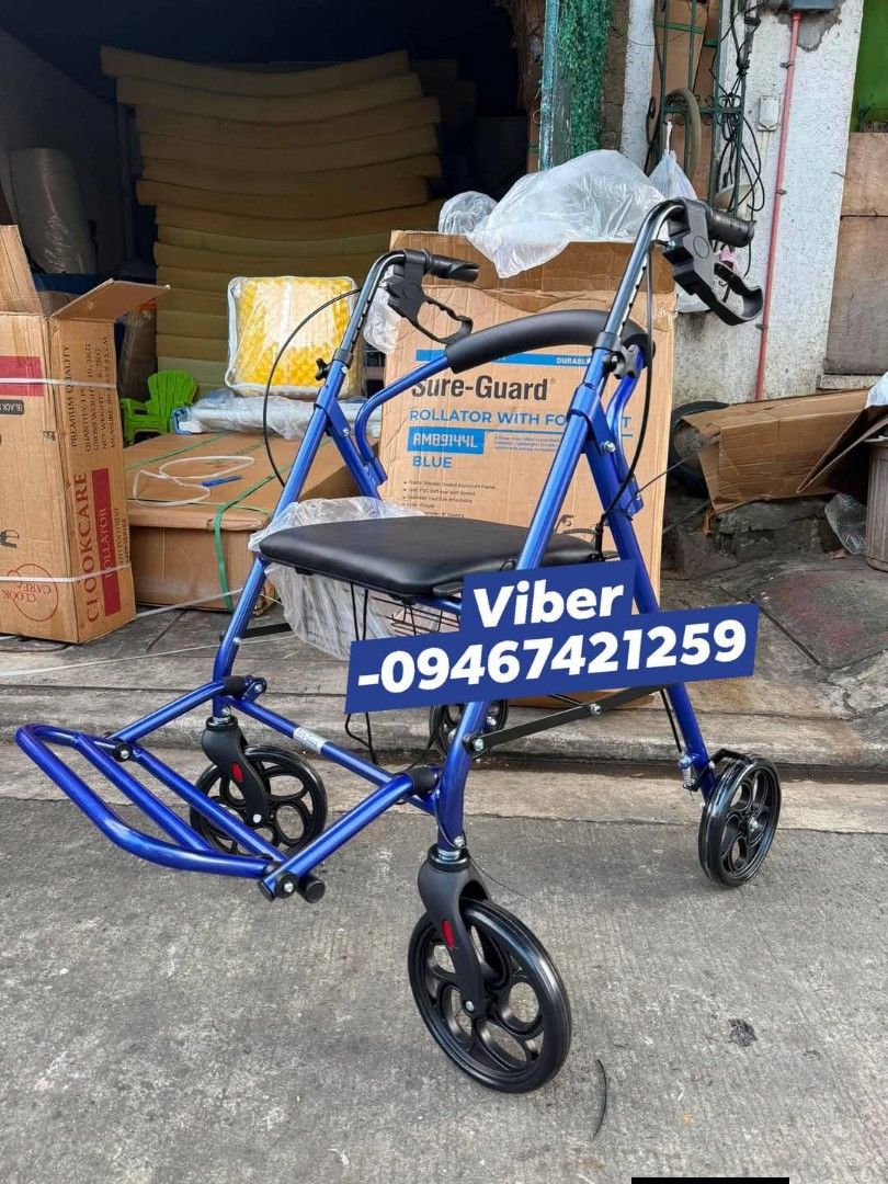 Cart rollator with footrest (Category: Foot Care) located in Manila. Submitted by ewitlobita98152 (Listing ID 1458685949, Image 2). Description: ✅FOR SALE‼️ ADULT & SENIOR ROLLATOR WITH FOOTREST 📌🔴 AVAILABLE NOW ✅ ✅ BRANDNEW ✅ HIGH QUALITY ✅ HEAVY DUTY ✅ SAME-DAY DELIVERY ✅OPEN FOR PICK UP OR DELIVER VIA LALAMOVE MODE OF PAYMENT ✅CASH ON DELIVERY (COD) ✅BANK TRANSFER ✅ GCASH PAYMENT LOCATION: 131 BULUSAN ST LALOMA QUEZON CITY.
