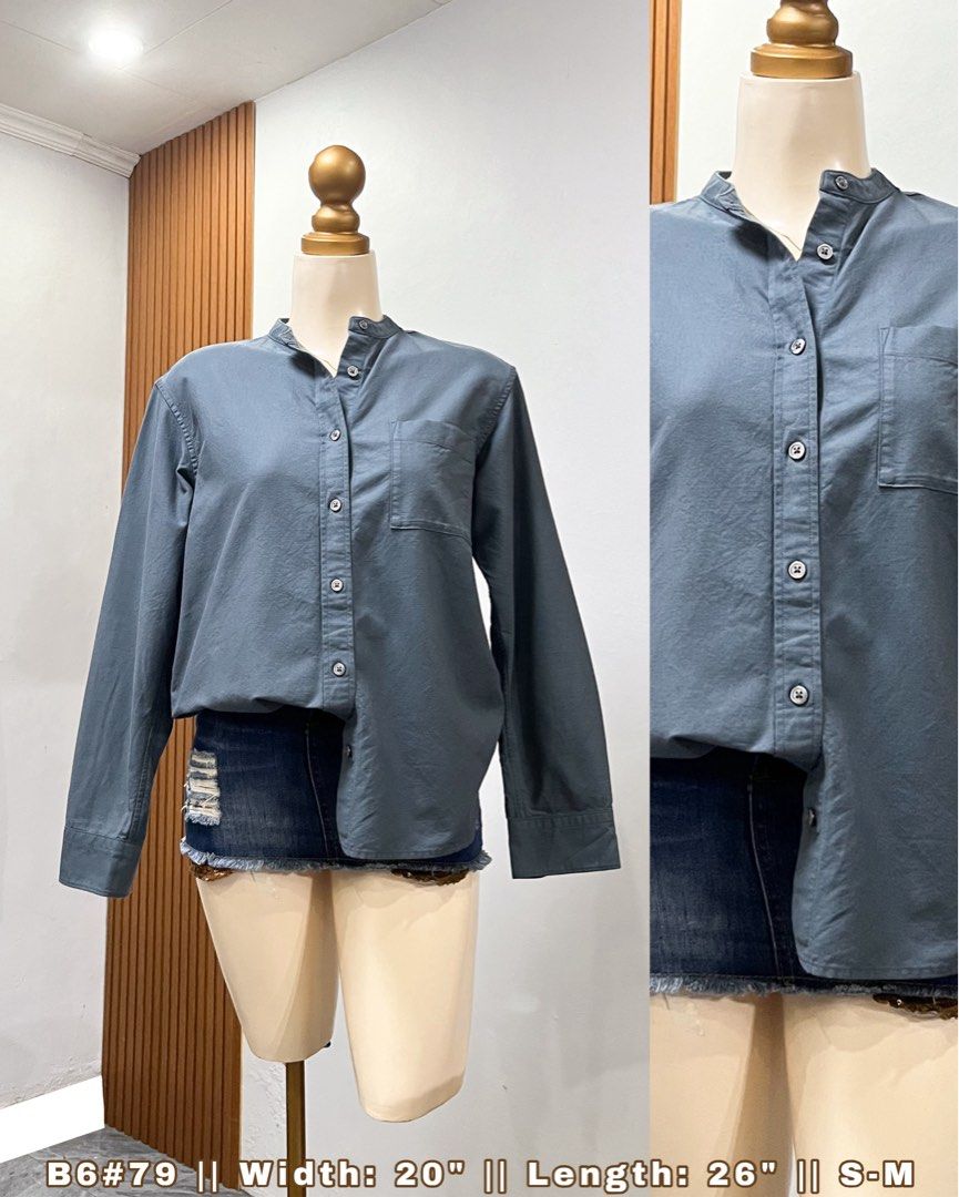 Casual Buttondown Office Blouse • Blue (Category: Blouses) located in Cavite. Submitted by cnchnll (Listing ID 1458513748, Image 1). Description: .