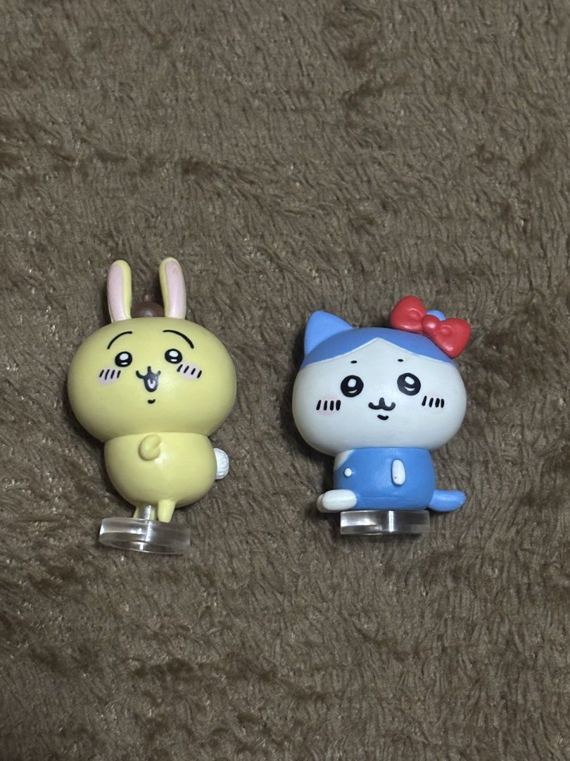Chiikawa x Sanrio Mini Stand Figures Set (Category: Designer & Blind Box Toys) located in Manila. Submitted by pmpmprn (Listing ID 1458522999, Image 1). Description: Chiikawa x Sanrio Characters Mini Stand Figures with Markings Sold as set.