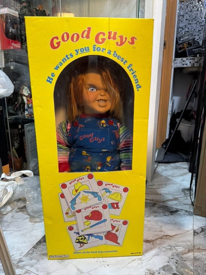 Chucky Lifesize Doll (Category: Figurines & Statues) located in Paranaque City. Submitted by icko007 (Listing ID 1458541967, Image 1). Description: Good Guy Chucky LifeSize 30”inch tall Articulated Body with skeleton. Made by Filipino Artist Mas maganda yan Kesa sa Neca (Yung Neca no articulation ) With Box ✔️ PHP 26,999 ONLY Dibs now pay now Location Paranaque Payment Gcash/ Bpi Shipping Lalamove/Lbc Buyers Risk/Fee ‼️Seller is not responsible f