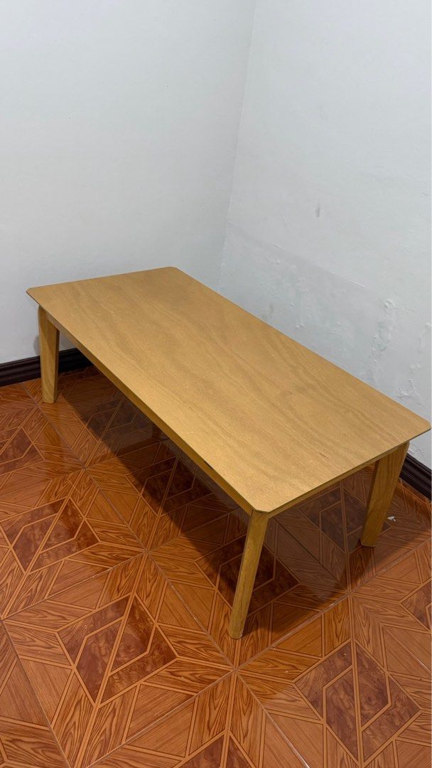 Coffee/Center Table for Sale! (Category: Other Home Decor) located in Manila. Submitted by lorrainebungay (Listing ID 1458658993, Image 2). Description: 💰 Was ₱3,000 → Now ₱2,400 📏 120L × 45H × 60W cm ✨ Simple, clean wood finish ⚠️ May have minor cosmetic issues/marks due to mall display. Please manage expectations. 📍 Pasig City 🚚 Lalamove available 💳 BPI Bank Transfer Serious buyers only. Message to reserve!.