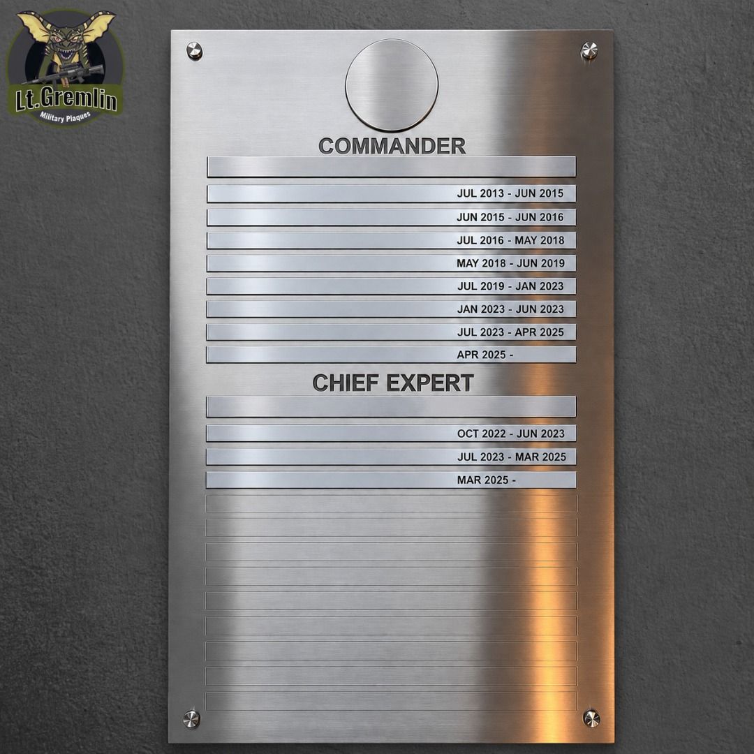 Command Boards (Category: Handmade Craft) located in Singapore. Submitted by lt.g.milplaques (Listing ID 1458596878, Image 2). Description: 1. Item Description Custom Command Boards designed for military units, organisations and departments to professionally display key appointment holders, leadership positions, unit information and organisational history. Each command board can be fully customised to suit your unit’s existing design, branding an