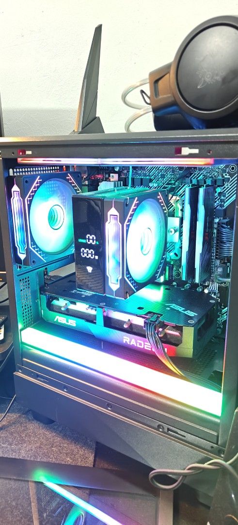 PC Gaming Unit (Category: Desktops) located in Taguig. Submitted by superhypeee71172 (Listing ID 1458681536, Image 1). Description: 🔥 HIGH-PERFORMANCE RYZEN 7 + RX 6600 GAMING PC (SLIGHTLY NEGOTIABLE) 🔥 ​Looking for a sleek, super-fast PC for heavy gaming, editing, or streaming? Test all you want before buying! ​✨ SPECIFICATIONS: ​Processor: AMD Ryzen 7 5700X (8 Cores, 16 Threads) ​Graphics Card: ASUS RX 6600 8GB VRAM ​Motherboard: ASUS Prime B