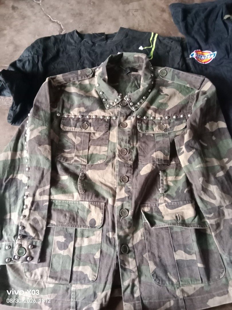 Denim jacket (Category: Coats, Jackets and Outerwear) located in Cabuyao City. Submitted by blake657 (Listing ID 1458532597, Image 1). Description: Saint Laurent dimes 24x27 5.