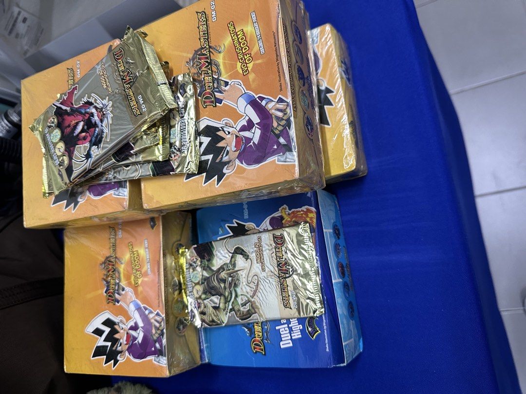 DM-01 & DM-02 Duel Master Packs & Boxes (Category: Card Boxes & Cases) located in Manila. Submitted by darkcollectibles (Listing ID 1458557834, Image 1). Description: Duel Masters Boxes. .