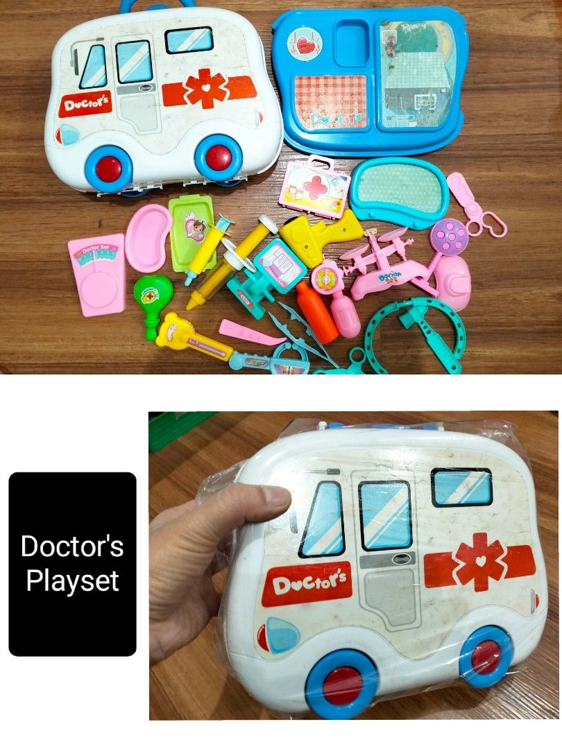 Doctor's Playset (2) (Category: Kids Toys) located in Baguio. Submitted by toys_of_yesteryear (Listing ID 1458636146, Image 2). Description: LOCATION: Baguio City DESCRIPTION: 👉 Imported toy from HK. Doctor's Playset with carry case. Plastic material CONDITION: 👉 Used 👉 Item description is subjective so buyers are encouraged to rely on their judgement based on the pictures posted before buying. Actual photos posted. 👉 SOLD AS IS, what you see