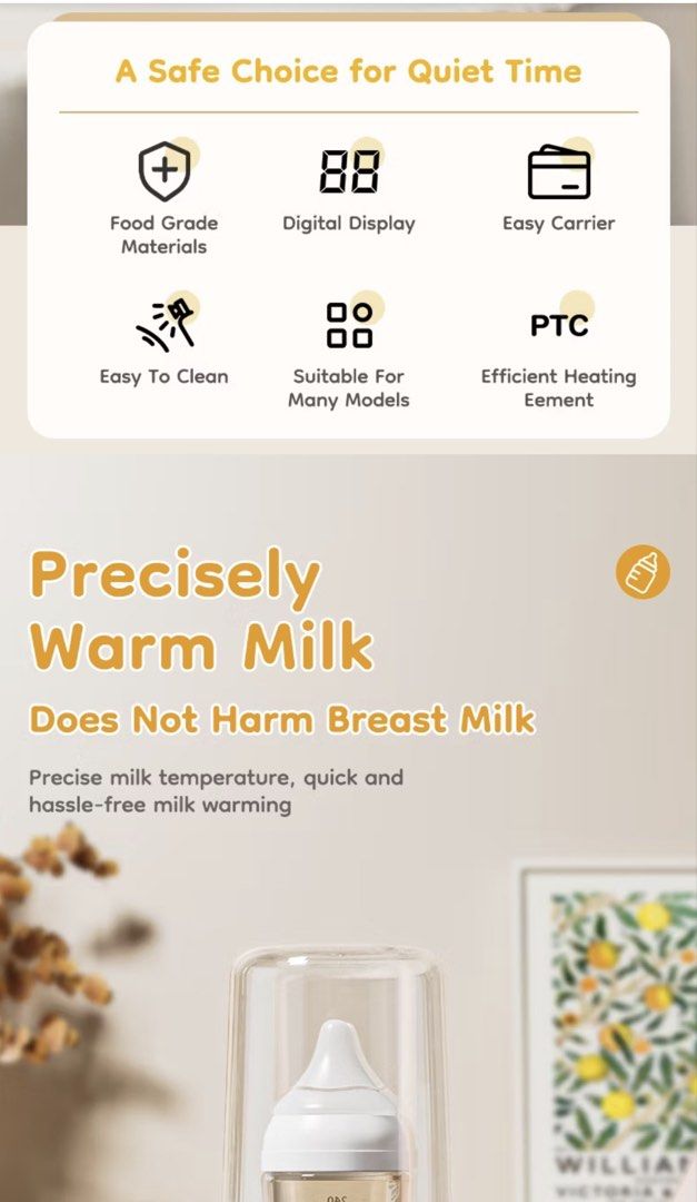 Dr. Isla N22 Multifunctional Milk Warmer (Category: Breastfeeding & Bottle Feeding) located in Manila. Submitted by backtobasicx (Listing ID 1458505568, Image 2). Description: ✨✨✨ Features: ✨✨✨ 💥 1. Quickly adjust milk and feed scientifically 💥 2. Food grade materials, BPA-free, no odor 💥 3. Smart electronic display 💥 4. Easy to clean 💥 5. 3D surround, full heating 💥 6. Gentle sound, low noise 💥 7. Intelligent temperature regulation, simpl