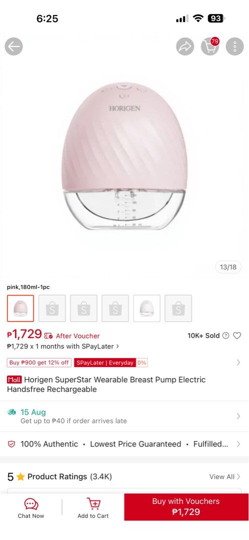 Electric Breast Pump (Category: Breastfeeding & Bottle Feeding) located in Valenzuela. Submitted by allaboutthings12 (Listing ID 1458568759, Image 3). Description: .