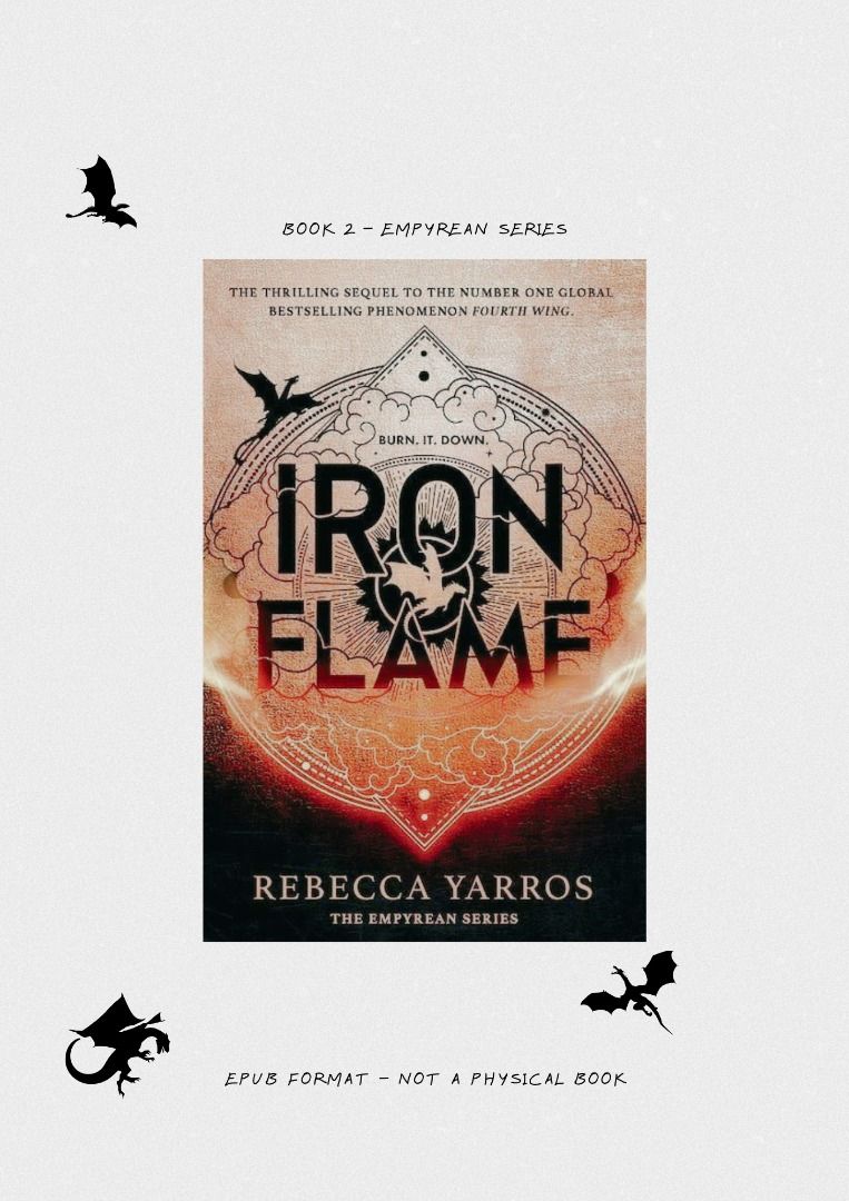 Empyrean Series - EPUB (Category: Storybooks) located in Calamba. Submitted by humis.collection (Listing ID 1458519830, Image 3). Description: Emperyean Series by Rebecca Yarros * Fourth Wing * Iron Flame * Onyx Storm Bundle price 100 PHP, 50 each This is an epub and not a physical book. For e-readers e.g, kindle, kobo, boox etc., ipads, phones. .