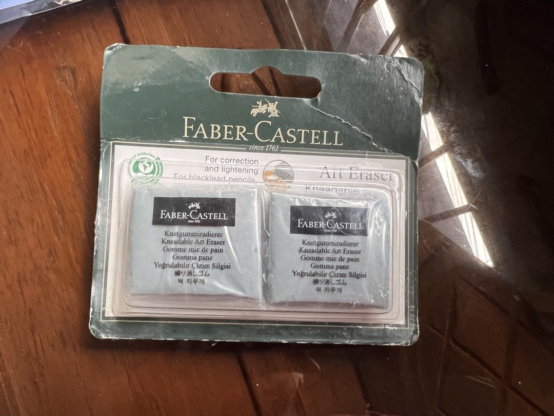 Faber Castell Kneadable eraser (Category: Stationery & School Supplies) located in Manila. Submitted by trickynick68406 (Listing ID 1458583373, Image 1). Description: Got this from Australia Not opened .