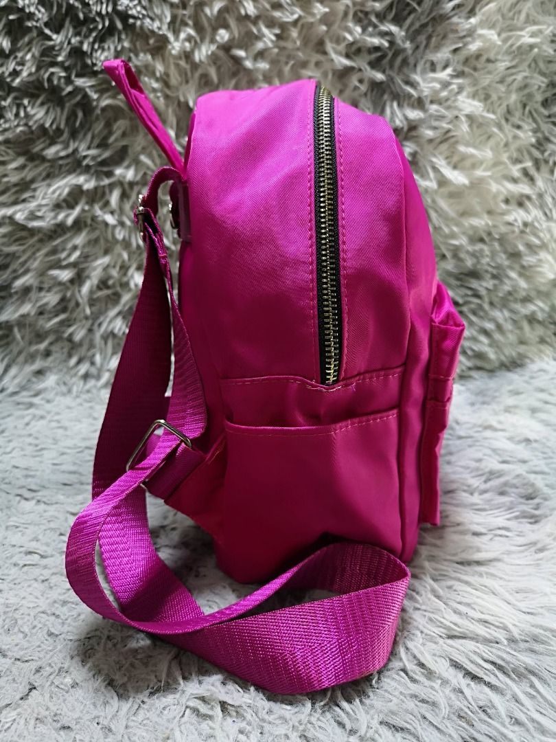 Fuchsia Pink Zipper Closure Backpack Bag (Category: Backpacks) located in Santa Cruz. Submitted by jmy_surplus.2 (Listing ID 1458604453, Image 2). Description: Size ; L - 10 W - 10 Color ; Fuchsia Pink Type ; Backpack bag Brand ; No brand Material ; Nylon Style ; Fuchsia Pink Backpack bag LR 168 JMY 5 Batch #217.