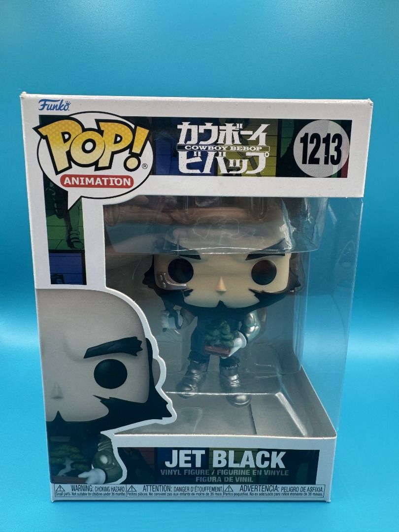 Funko POP! Cowboy Bebop: Jet Black #1213 with Protector (Category: Designer & Blind Box Toys) located in Marikina City. Submitted by mrklstrr (Listing ID 1458549183, Image 1). Description: Funko POP! Cowboy Bebop: Jet Black #1213 with Protector PHP450.00 Only! Meet up: *Starbucks Reserve Liberty Plaza Makati *Ayala Mall Feliz *Robinsons Metro East *Marco Polo Ortigas Pasig.