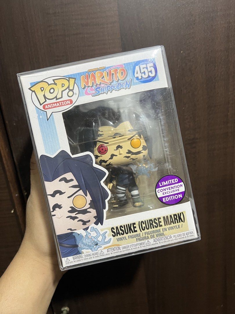 Funko Pop: Sasuke (Curse Mark) (Category: Designer & Blind Box Toys) located in Pasig City. Submitted by allukaxkillua (Listing ID 1458522919, Image 1). Description: For Sale Funko Pop: Naruto Sasuke Curse Mark (Limited Con) Price: ₱1200 Condition: 9/10 *with protector Location: Caniogan, Pasig City, Metro Manila MoD: Lalamove, Grab or any same day delivery booking app (buyer’s booking); J&T (payment first) MoP: GCash, Maribank, UnionBank, Maya *