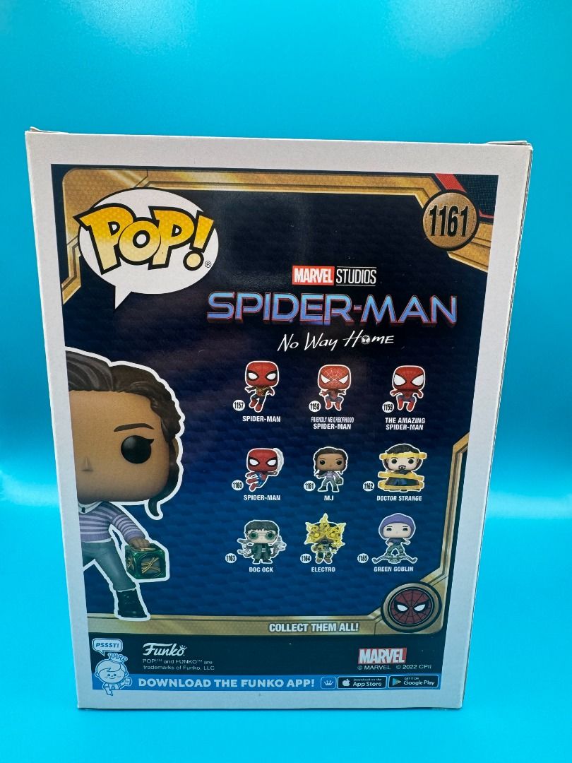 Funko POP! Spider-Man NWH: MJ #1161 with Protector (Category: Designer & Blind Box Toys) located in Marikina City. Submitted by mrklstrr (Listing ID 1458554876, Image 2). Description: Funko POP! Spider-Man NWH: MJ #1161 with Protector PHP400.00 Only! Issue: with creases Meet up: *Starbucks Reserve Liberty Plaza Makati *Ayala Mall Feliz *Robinsons Metro East *Marco Polo Ortigas Pasig.