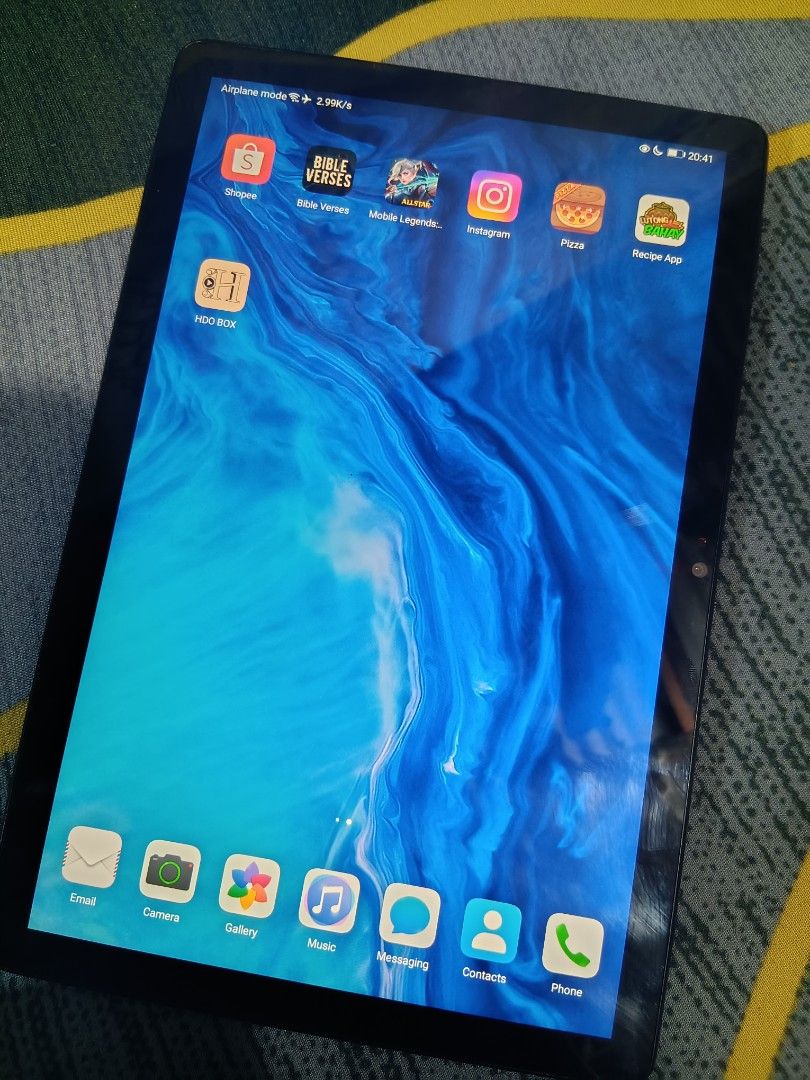 Gadget (Category: Android) located in San Pablo. Submitted by rhei.izamaki (Listing ID 1458629305, Image 3). Description: Huawei Matepad T10s 64gb wifi and sim no box and charger negotiable strictly payment first no cancellation.