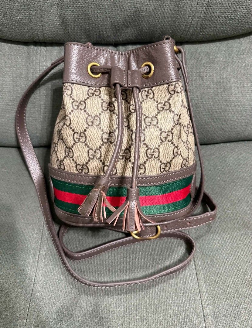GG Ophi Bucket Bag (Category: Shoulder Bags) located in Quezon City. Submitted by luxxechic (Listing ID 1458553381, Image 2). Description: coded with etiketa looks new no issue actual photo posted japan preloved mop: gcash .
