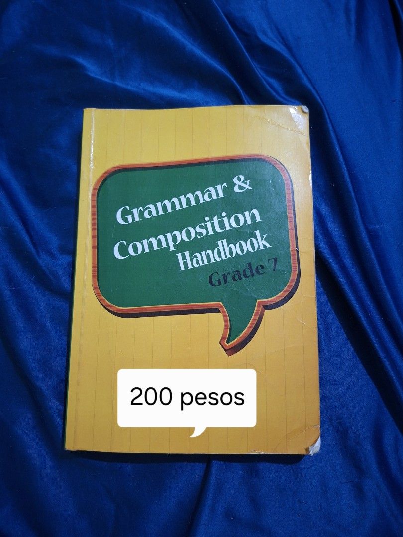 [Grade 7] Grammar and Composition Handbook (Category: Textbooks) located in Manila. Submitted by sel.declutters_ (Listing ID 1458643572, Image 1). Description: 📚 BOOK DETAILS • Publisher: McGraw-Hill Education • Condition: Good condition (Only the cover has minimal signs of use) • Mode of Payment: GCash • Delivery: Lalamove — delivery fee shouldered by the buyer 📌 Please check the photos for the book’s actual condition. 📌 Minor signs of use ma
