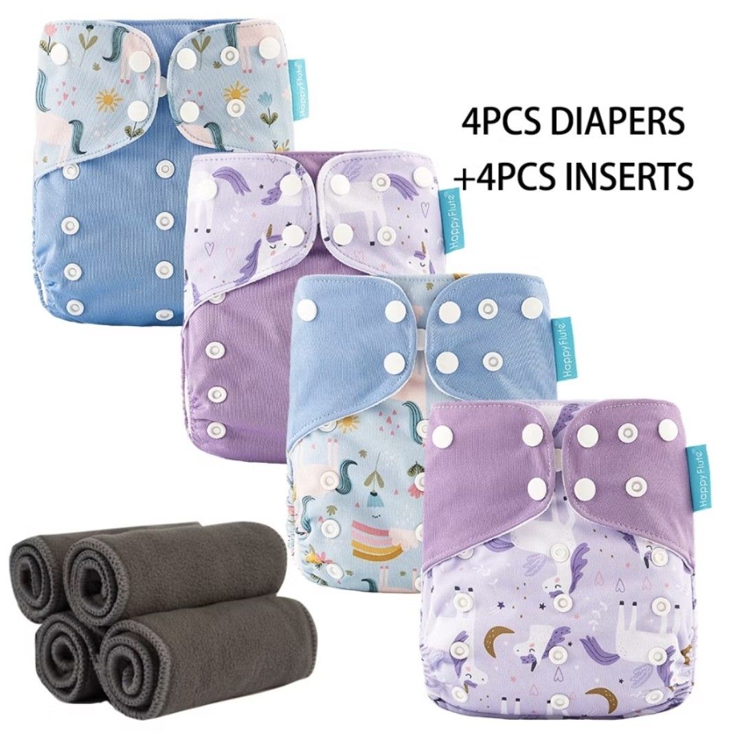 Happy flute cloth diapers (Category: Diapers & Baby Wipes) located in Cebu City. Submitted by shl.ra (Listing ID 1458505738, Image 1). Description: used but super like new inserts included rfs: walang tyaga sa pag laundry .
