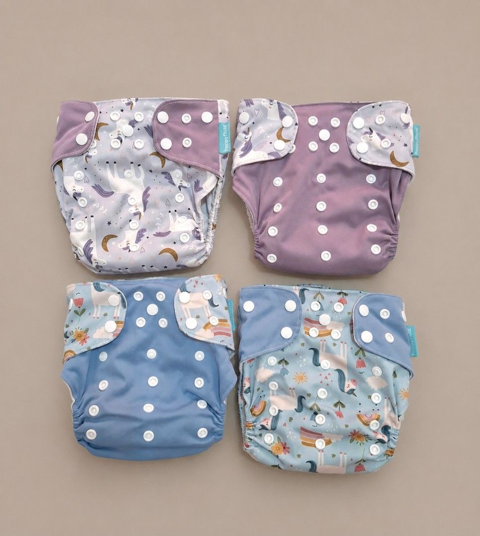 Happy flute cloth diapers (Category: Diapers & Baby Wipes) located in Cebu City. Submitted by shl.ra (Listing ID 1458505738, Image 2). Description: used but super like new inserts included rfs: walang tyaga sa pag laundry .