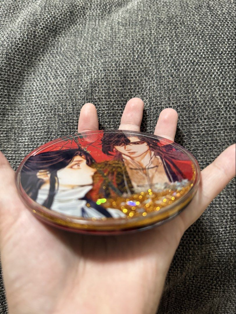 Heaven Official’s Blessing (TGCF) Merch (Category: Other Merchandise) located in Manila. Submitted by bea1408 (Listing ID 1458665889, Image 2). Description: Bought for almost 3k with the Glass Cup pero nabasag na yung cup. QUICKSAND COASTER. Displayed only once but never used as a coaster..
