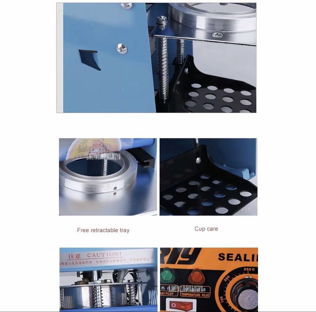 Heavy Duty Manual Cup Sealer (Category: Other Food & Drinks) located in Quezon City. Submitted by patchyjachimerch (Listing ID 1458627918, Image 3). Description: - Heavy duty manual cup sealer - Assembled, but never been used - For 95mm/90mm cups - with FREE 1 ROLL OF SEALING FILM - J&T, LBC, or Lalamove for same-day shipping.