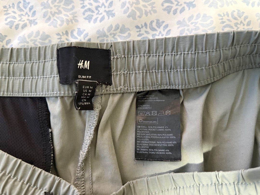 H&M Slim Fit Pants (Category: Chinos) located in San Juan City. Submitted by tpwk_harry (Listing ID 1458522345, Image 2). Description: - Barely used - In very good condition - Bought it for 1500 in H&M - Size: M on tag - Features: Drawstring waist, pockets - Measurements are already posted (but also note that it is stretchable) - Material: Lightweight - Style: Casual wear - Selling it for a very low price - LAST PRICE ALREADY‼️ Just message me if