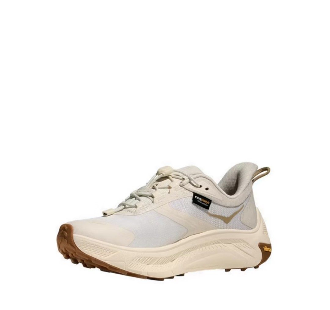 Hoka Transport 2 Beige Wide (Category: Sneakers) located in Manila. Submitted by litphilofashion (Listing ID 1458635920, Image 2). Description: - Beige Hoka Transport 2 Wide Women - Waterproof GORE-TEX material - Vibram sole for excellent grip - Features a quick lace system - Ideal for trail adventures or everyday wear - Known for superior comfort and durability.