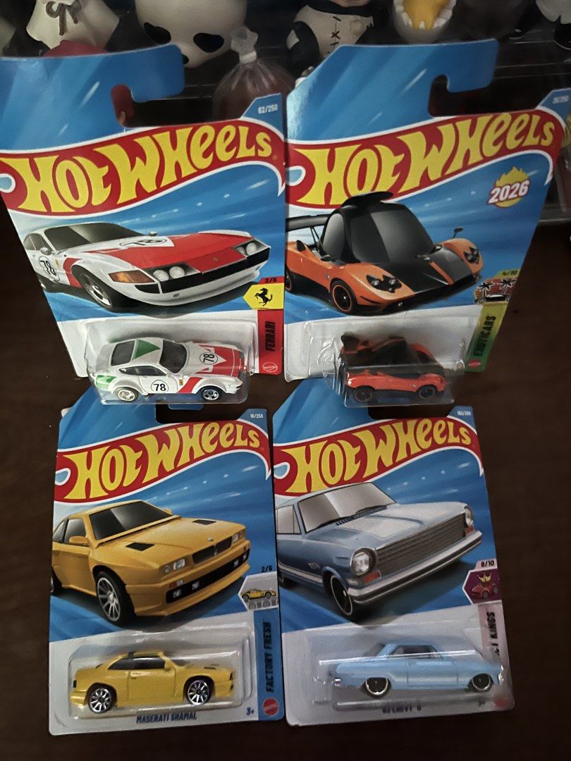 HOTWHEELS ASPACK (Category: Vehicle & Diecast Models) located in Angeles City. Submitted by minsuee (Listing ID 1458582529, Image 1). Description: Hotwheels Collectibles 4 pieces for 549 pesos .