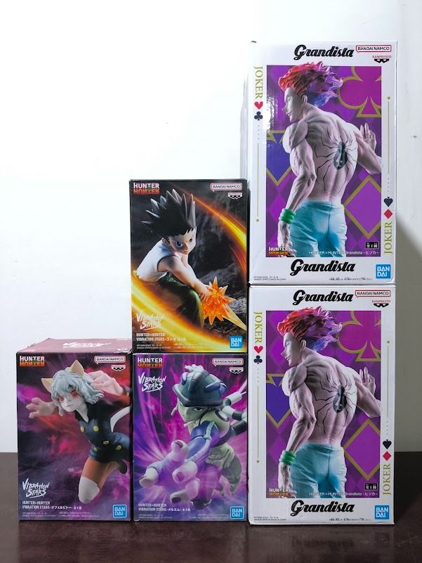 Hunter x Hunter anime figures (Category: Figurines & Statues) located in Cabuyao City. Submitted by kurtoyscollectibles (Listing ID 1458659820, Image 1). Description: All brand new no issue opened only for inspections price varies, PM for fast transaction.