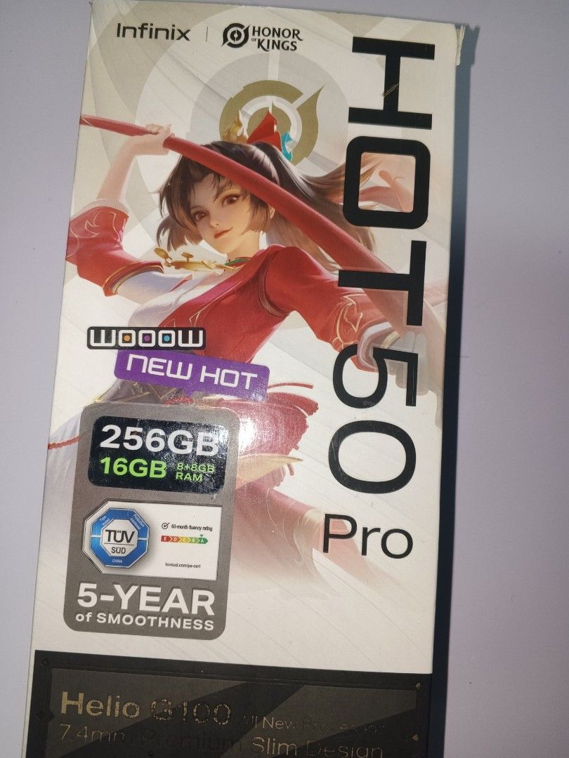 Infinix hot 50 (Category: Android) located in Manila. Submitted by mysticflower_14d5c1 (Listing ID 1458651414, Image 2). Description: barely used for backup only reason of selling upgrading complete with original bisen beetle case Infinix hot 50 pro with 256gb storage and up to 16gb ram with 2 Micro sim card slot and SD card good for casual gaming inclusion orig charger orig box and an orig bisen case or swap to gt 30 pro 512gb add nalang ako .
