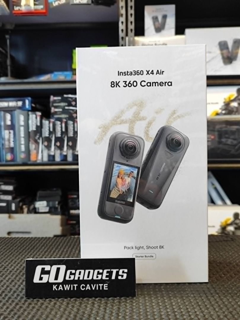 Insta360 X4 Air Starter Bundle 8K ACTION CAM (Category: Cameras) located in Caloocan City. Submitted by kentsalvador31 (Listing ID 1458574697, Image 1). Description: AVAILABLE NA PO ULIT! 📸✨ Naghahanap ka ba ng lightweight na action cam na kayang mag-record sa malupit na 8K 360° resolution? Eto na ang Insta360 X4 Air Starter Bundle! Tamang-tama sa mga gustong mag-pack light pero ayaw mag-compromise sa video quality tuwing magbi-biyahe o magra-ri