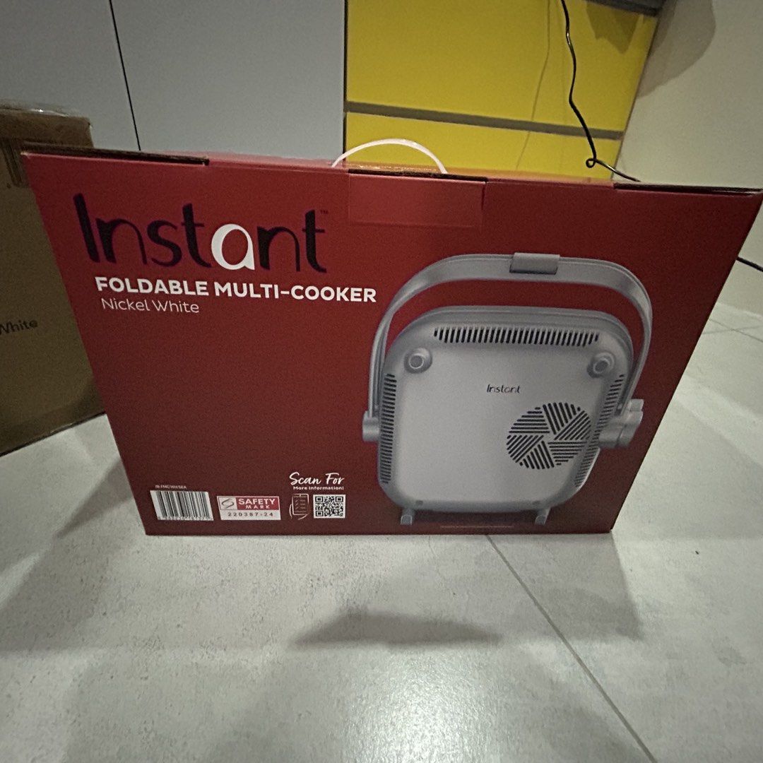 Instant Foldable Multicooker (Category: Cookers) located in Marikina City. Submitted by anythindahan (Listing ID 1458523803, Image 1). Description: Original and brand new with box RFS: duplicate item, we forgot we already have similar item. Original price 11,495 Selling for 8,000 Pick up location: Concepcion Dos, Marikina City.