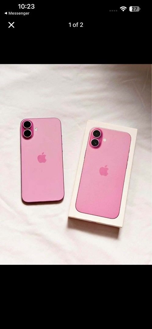 IPHONE 16 PLUS (Category: iPhone 16 Series) located in Navotas City. Submitted by jnavaret (Listing ID 1458675367, Image 1). Description: FOR SALE IPHONE 16 PLUS 3 Days personal Warranty.♥️ ORIGINAL PRICE: ₱52,990 iPhone 16 plus 128gb smart lock NOW: ₱36,999 only! rush!For sale NEGOTIABLE •Original All Parts •No issue •Smart lock •Prestine Condition (Sobrang kinis) •349 cycle count •All Buttons Working •Truetone Working •Face id Working •Unli Res