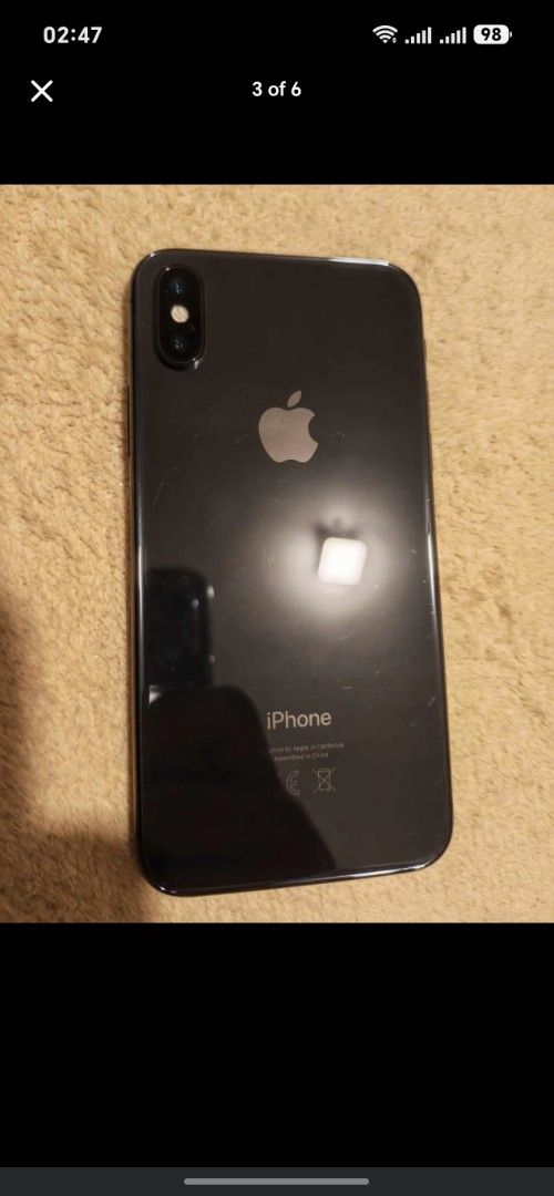 iPhone X 256GB Space Gray - Openline (Category: iPhone X Series) located in Makati City. Submitted by ramzes_333 (Listing ID 1458680394, Image 3). Description: iPhone X 256GB Space Gray - Openline Second-hand used unit po ito, please manage expectations regarding normal signs of usage and minor scratches. Specs & Inclusions: 256GB Storage Color: Space Gray Openline / Factory Unlocked First owner (Purchased 2019) Reset all you want upon meetup Pac