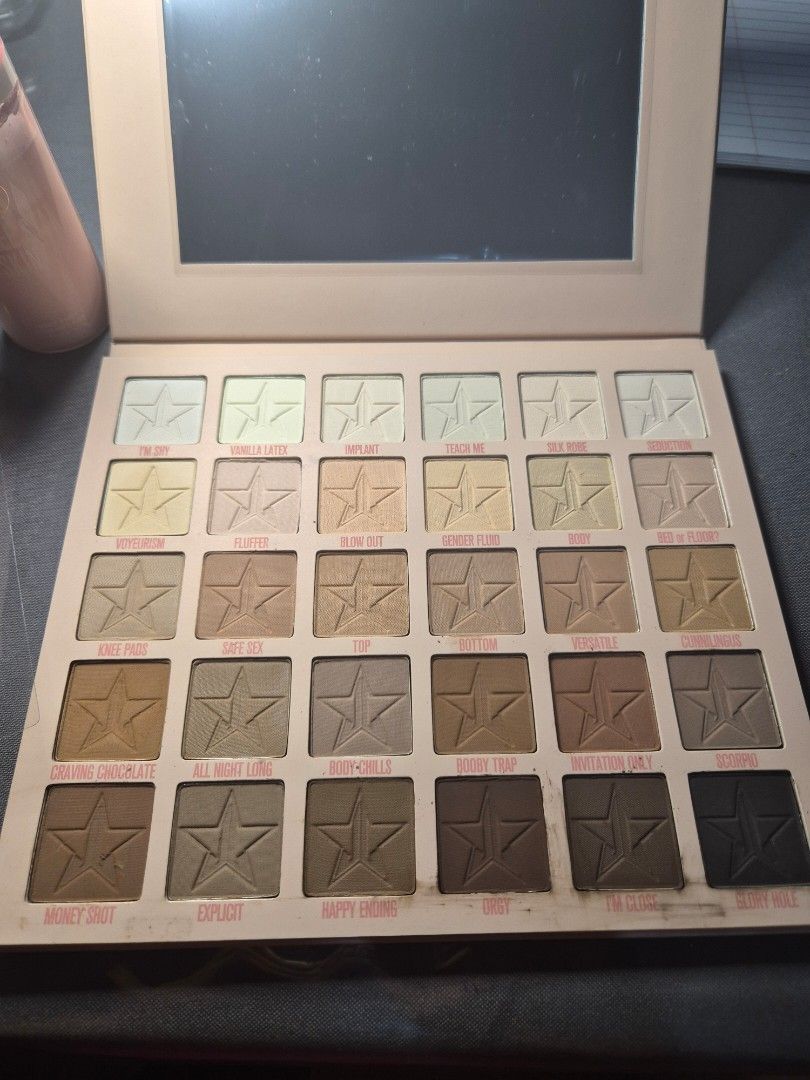 JEFFREE STAR ORGY NUDE PALATTE (Category: Makeup) located in Dumaguete. Submitted by mamahhhmia (Listing ID 1458661255, Image 2). Description: JEFFREE STAR ORGY NUDE PALATTE & MAGIC STAR GLOW FACE MIST. SOLD AS IS. GIFTED. D AKO MARUNONG MAG MAKE UP SAYANG LANG. 📌LOCATION: DUMAGUETE CITY 📌MOP: GCASH ONLY 📌COURIER: JNT FLAT RATE OF P90 FOR SMALL POUCH. TY.
