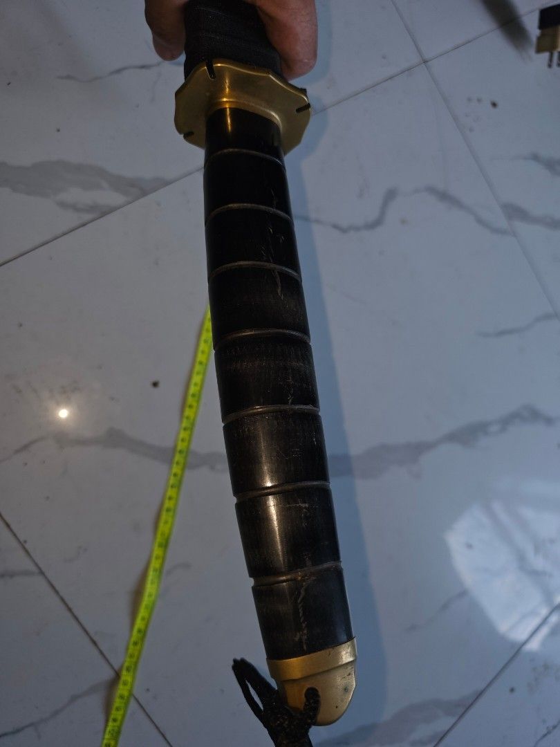 Katana Sword with Black Scabbard and Handle (Category: Combat Sports) located in Tagbilaran City. Submitted by lugarpogi (Listing ID 1458621514, Image 2). Description: in good condition.