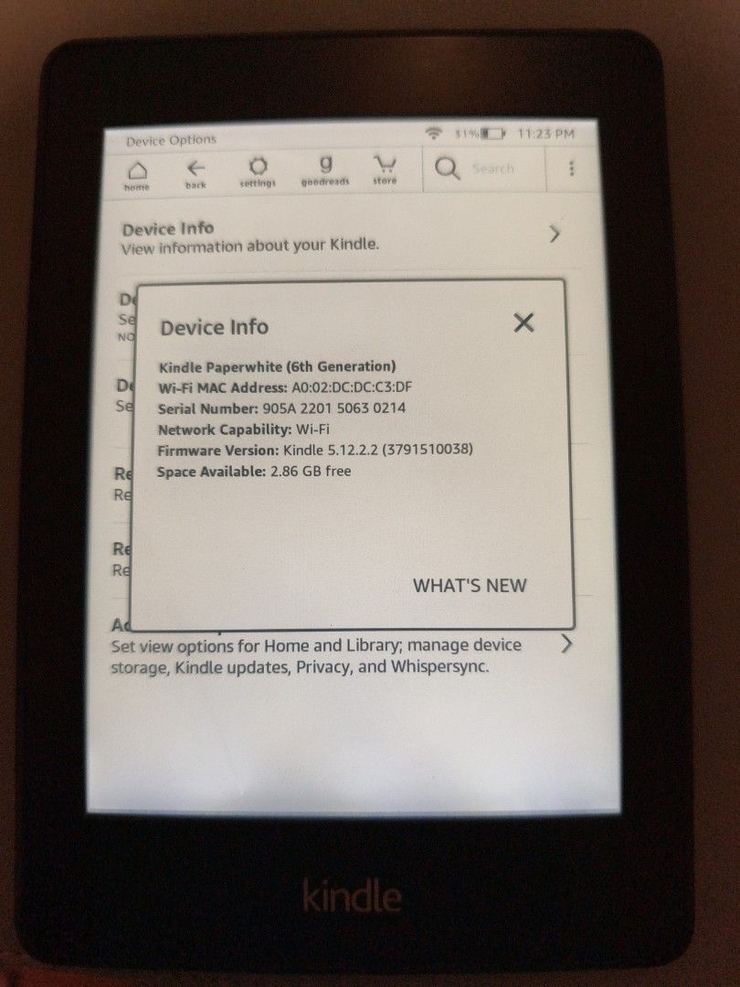 Kindle E-reader (Category: E-Readers) located in Singapore. Submitted by iriswong0702 (Listing ID 1458659604, Image 3). Description: - Kindle Paperwhite (6th Generation) e-reader - Wi-Fi enabled - 4GB internal storage - Crisp, paper-like display for comfortable reading - Ideal for book lovers on the go - Meetup at Marsiling MRT or NSL ( to discuss) I have 2 same model kindle Purchased 2nd one to replace first one, but accidentally bought the EXAC