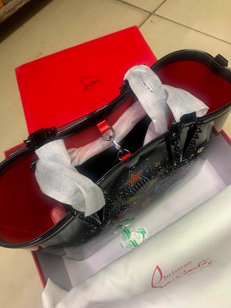 L0uboutin Cabata tote with sling (Category: Luxury Bags & Wallets) located in Antipolo. Submitted by hideoutcloset88 (Listing ID 1458668837, Image 2). Description: Orig Complete with box and sling dustbag All actual pic posted Small size .