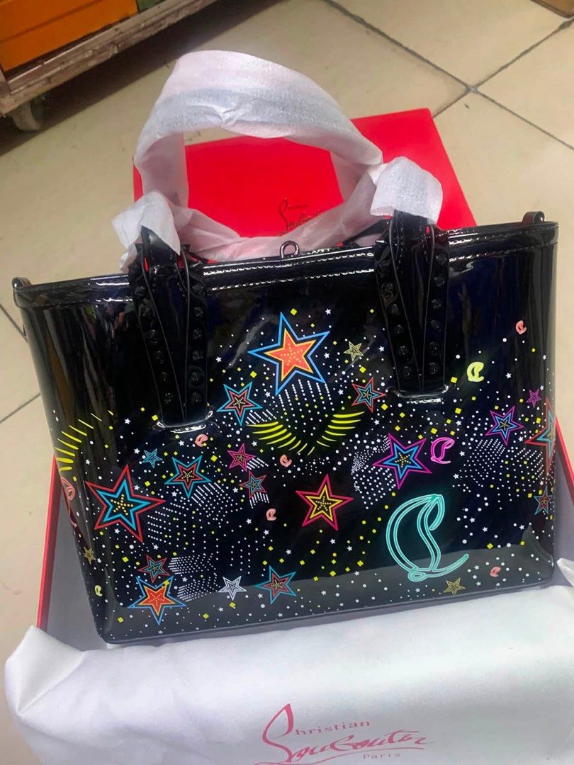 L0uboutin Cabata tote with sling (Category: Luxury Bags & Wallets) located in Antipolo. Submitted by hideoutcloset88 (Listing ID 1458668837, Image 1). Description: Orig Complete with box and sling dustbag All actual pic posted Small size .