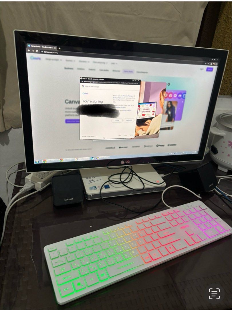 LG Computer for Sale (Category: Desktops) located in Manila. Submitted by acv04 (Listing ID 1458558203, Image 1). Description: Korean language; maydumi sa LCD.