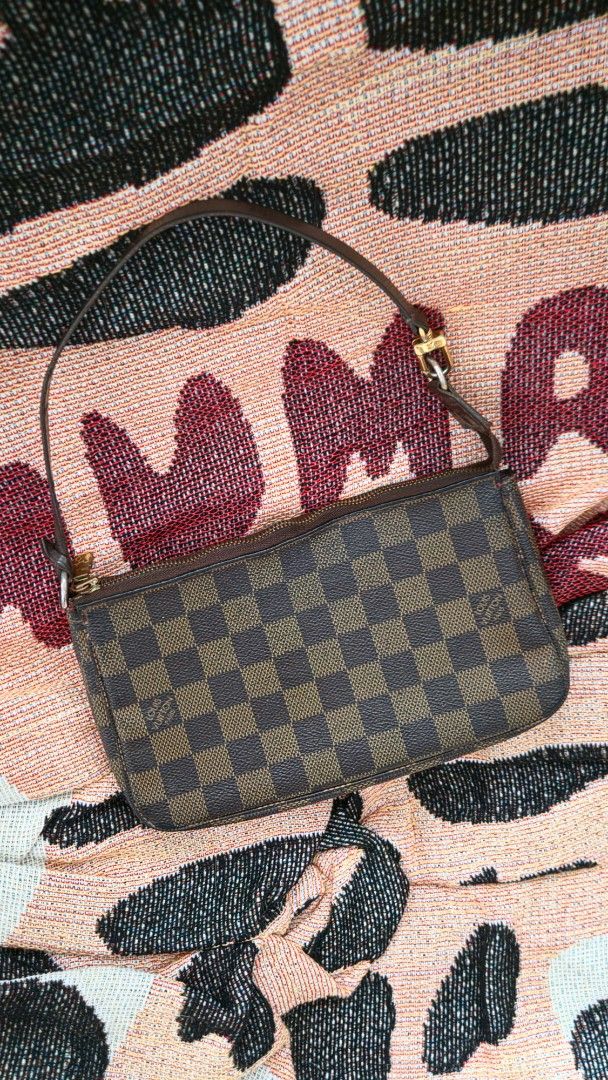 LV Damier Pochette (Category: Luxury Bags & Wallets) located in Manila. Submitted by declutterwithme__ (Listing ID 1458624820, Image 1). Description: Authentic LV Damier Pochette Code: CA 3710 Needs bag spa no inclusions bag only rfs: decluttering .