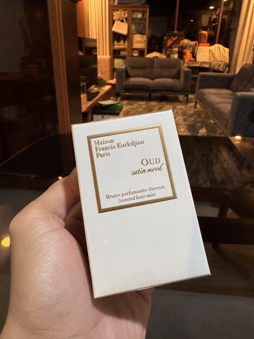 Maison Francis Kurkdjian Paris (Category: Hair) located in Makati City. Submitted by at68studios (Listing ID 1458634275, Image 2). Description: *Maison Francis Kurkdjian Paris OUD SATIN MOOD HAIR MIST P3,800 70ML *Maison Francis Kurkdjian Paris A LA ROSE HAIR MIST P3800 70Ml.