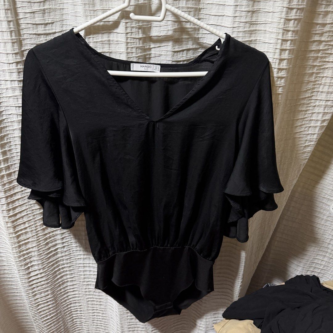 Mango Suit Black Blouse Bodysuit (Category: Blouses) located in Caloocan City. Submitted by pasabuybytinedahan (Listing ID 1458576820, Image 1). Description: .