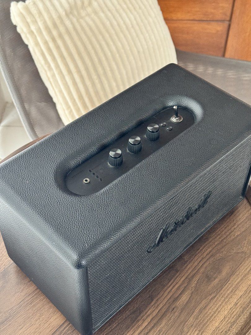 Marshall Stanmore (Category: Soundbars, Speakers & Amplifiers) located in Manila. Submitted by ibanezph (Listing ID 1458629141, Image 2). Description: 19,000 Marshall Stanmore pitch black Limited color Bought it in Digital Walker Glorietta Seldom used or Occasionally. Includes power cable and pouch No box❗️ No Issues ❗️ Angono rizal area For pickup .