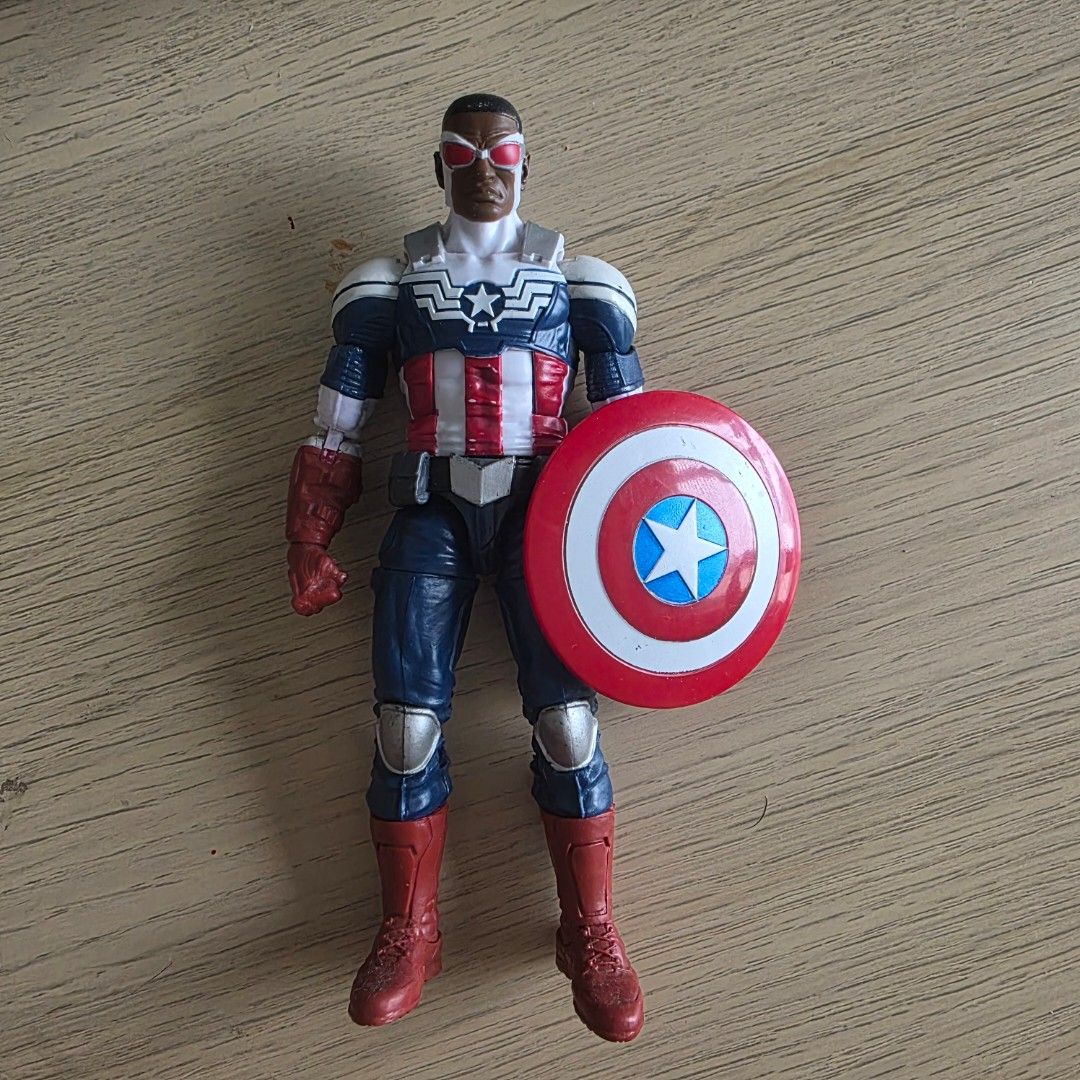 Marvel Legends Sam Wilson Captain America (Category: Figurines & Statues) located in Quezon City. Submitted by malasmurdock27 (Listing ID 1458509258, Image 1). Description: - WYSIWYG. - Minor paint scruff on head, abdomen, and shield MOP: GCASH OR CASH (THROUGH COURIER) MOD: LALAMOVE OR GRAB EXPRESS LOC: QUEZON CITY NO MEETUPS!!! .