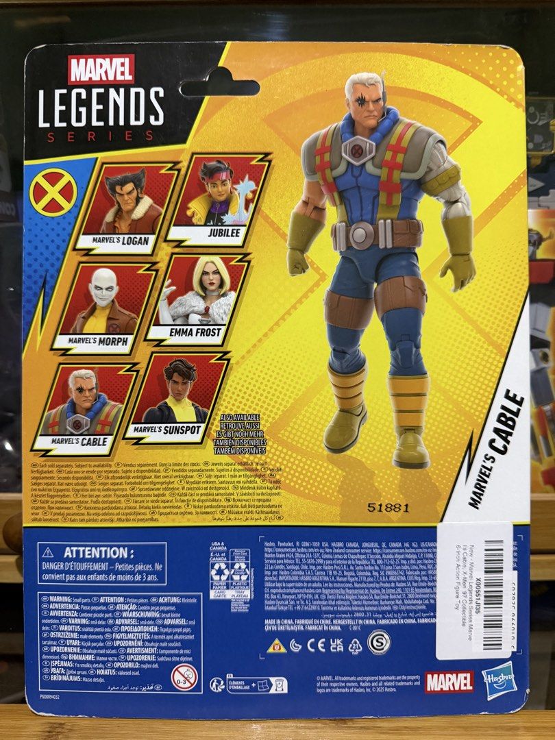 Marvel Legends X-Men ‘97 CABLE (Category: Figurines & Statues) located in Quezon City. Submitted by artcollections (Listing ID 1458501459, Image 2). Description: Mint on card Factory sealed Authentic WYSIWYG .