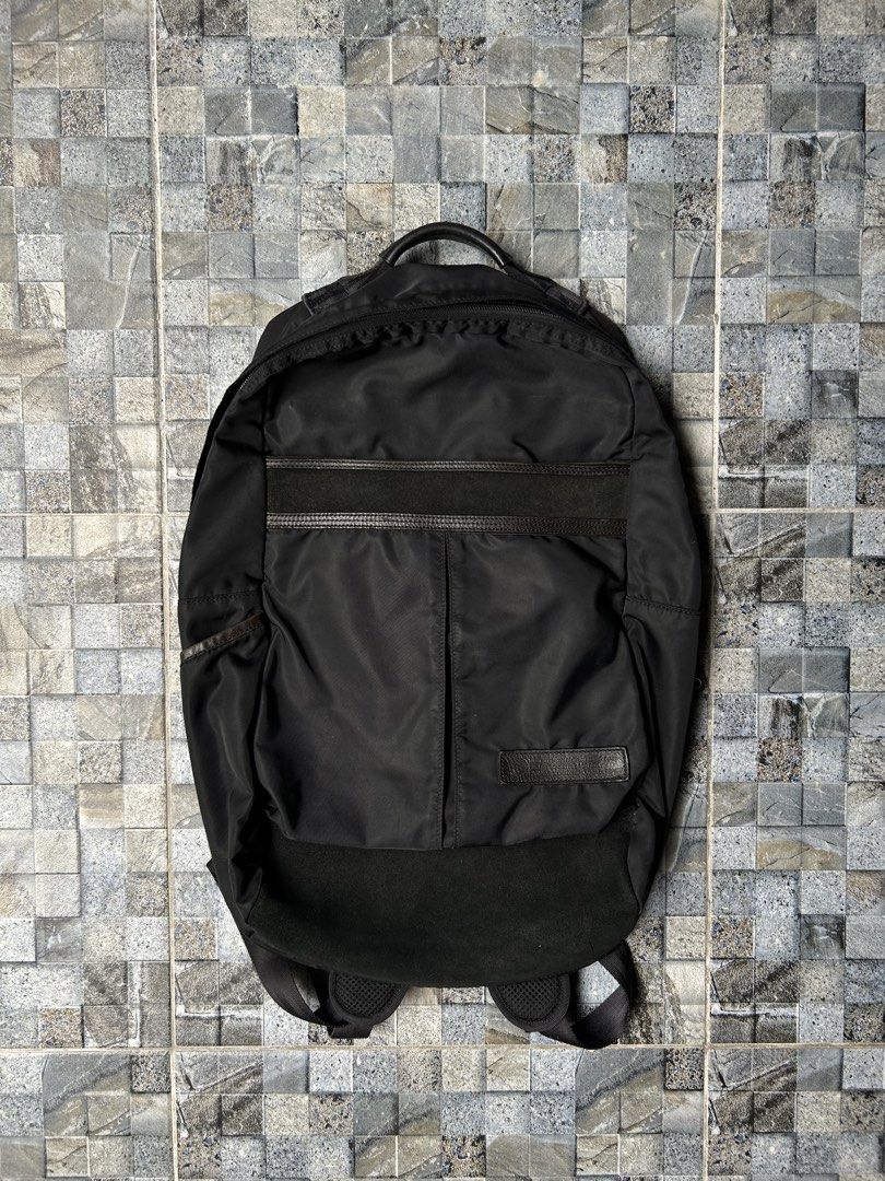 Master-piece Density Japan backpack (Category: Backpacks) located in Quezon City. Submitted by commonwealthpickerph (Listing ID 1458563949, Image 1). Description: Master-piece Density Japan backpack - 14.5 width // 20 length - In used condition - Has sign of used in leather and other parts of the bag - need wash - Check pic to see details - 1299.