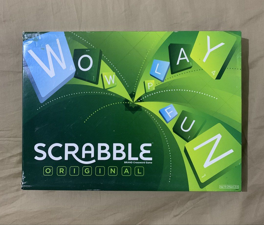 Mattel Games Original Scrabble Board Game (Category: Board Games & Puzzles) located in Badoc. Submitted by k8clears (Listing ID 1458528781, Image 2). Description: Perfect for family game nights, gatherings, parties, or anyone who loves word games. Inclusions: 1 × Scrabble game board Scrabble letter tiles 4 × Tile racks 1 × Tile bag Game instructions/rules Condition: Like new — used only once or twice! RFS: Hindi na nagagamit Shipping: J&T Express